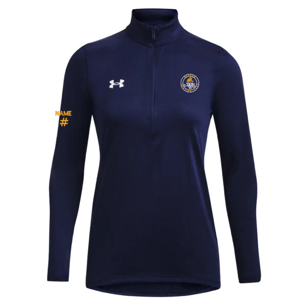 UA Womens Embroidered Team Tech Quarter-Zip Thumbnail